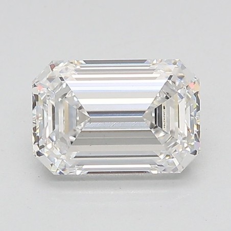 Diament laboratoryjny bezbarwny szlif szmaragdowy, 1.66ct, VVS2, D, IGI, LG621427164